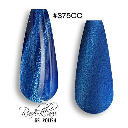 Phat Kat Gel Polish Neon Sapphire Cat Eye #375CC 10ml cat eye gel polish swatches