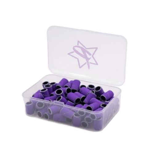 Profiles Purple Arbor Bands Medium 100pk medium purple nail drill sanding bands