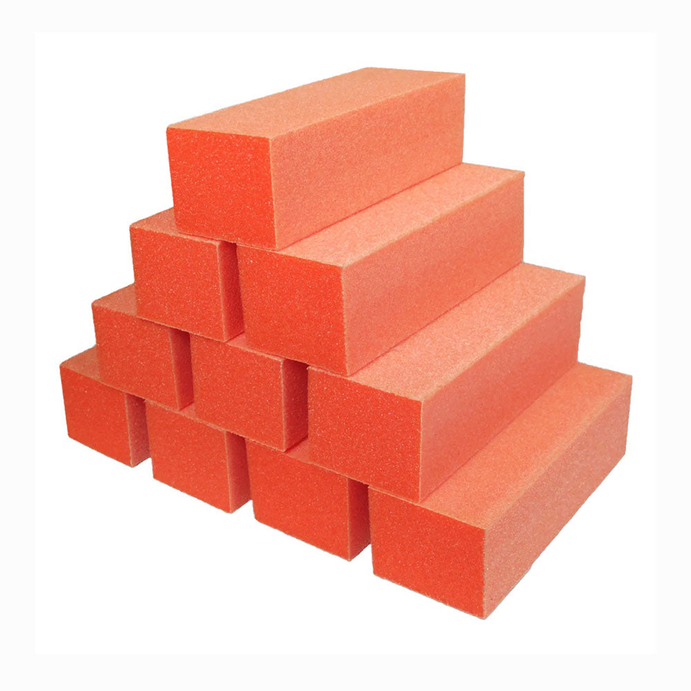 Dixon Orange Buffing Blocks 100/100 Grit 10 Pack nail buffing block