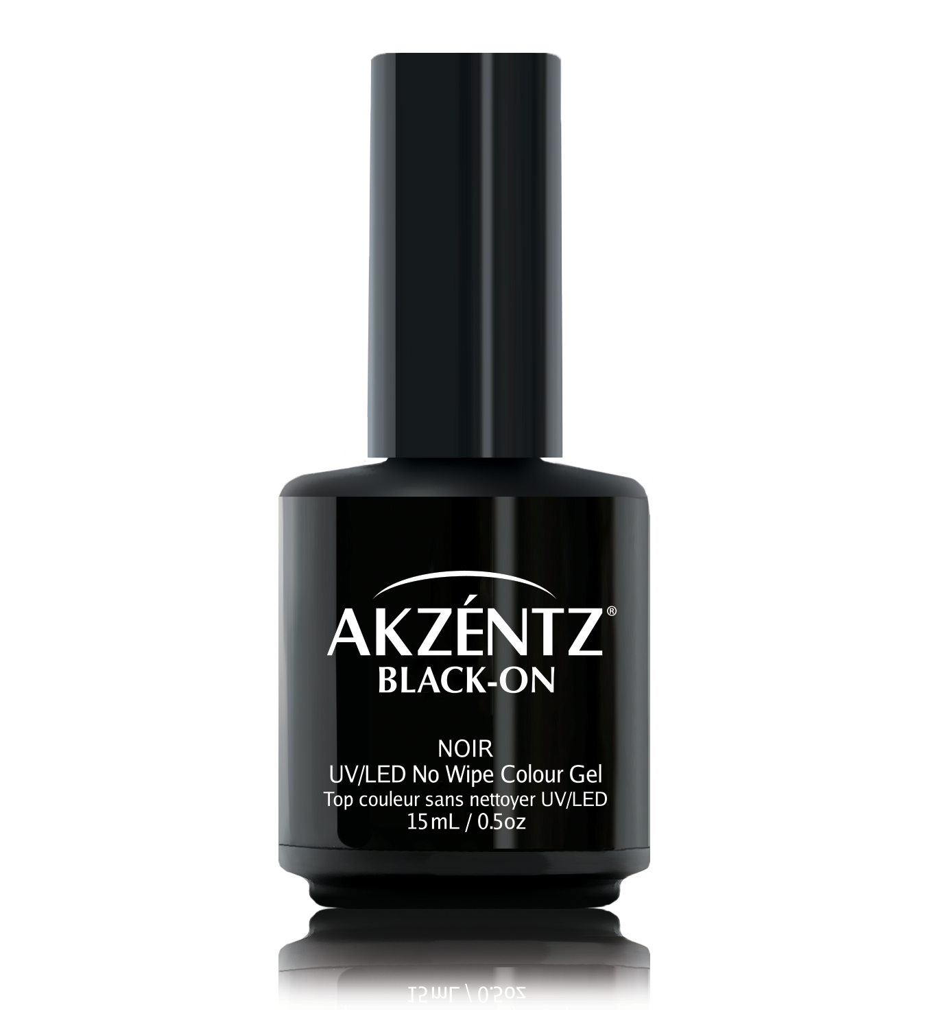 Akzentz Black-On 15ml black gel bottle