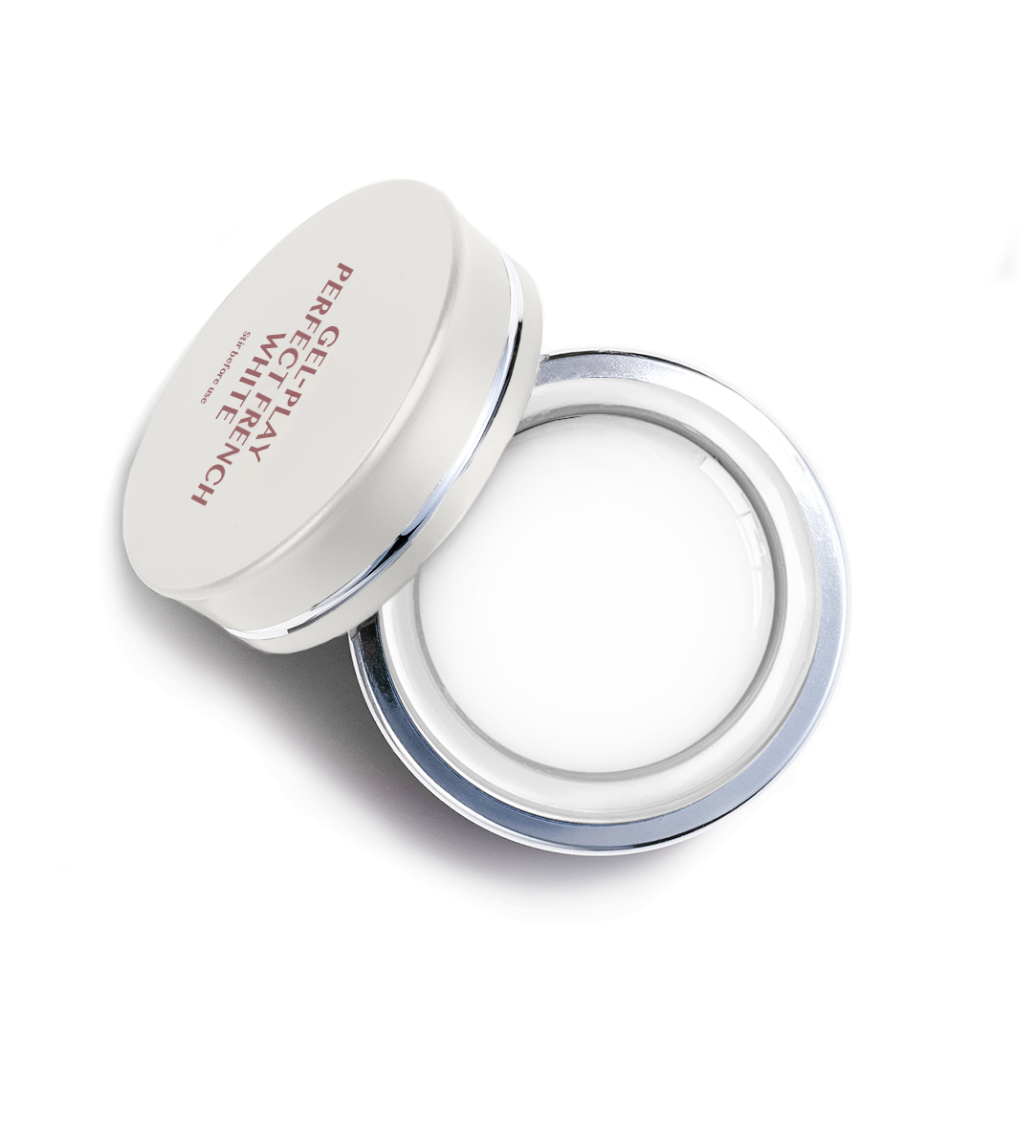 Akzentz Gel-Play Perfect French White professional nail art gel in open jar