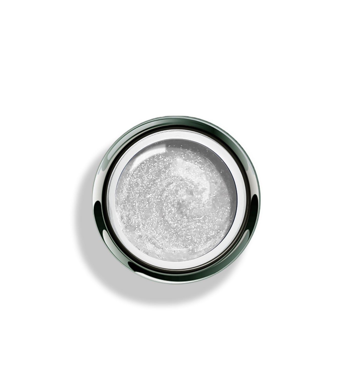 Akzentz Gel-Play Platinum Quartz professional nail art gel in open jar