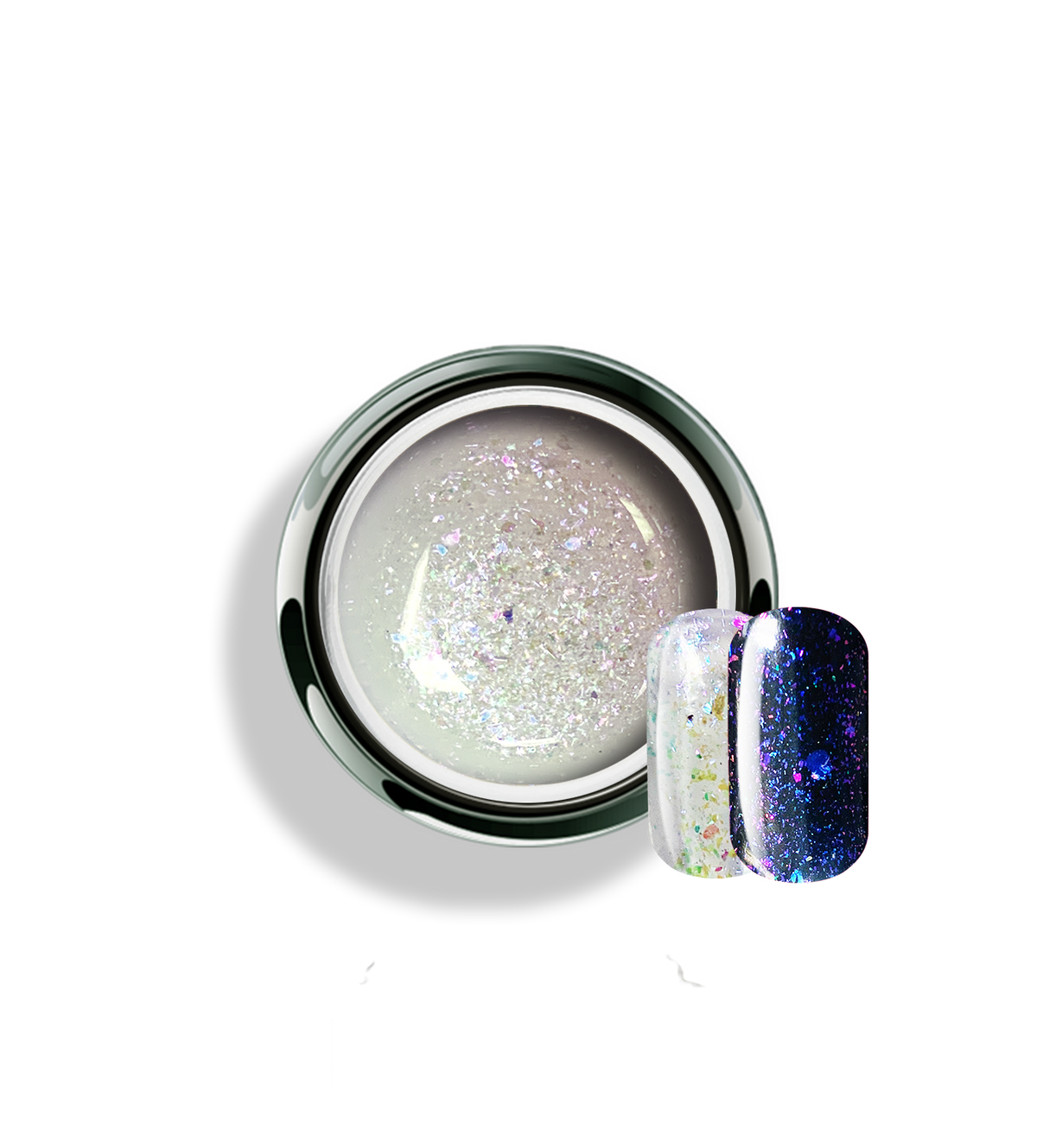 Akzentz Gel-Play Shifter Miami Night professional nail art gel in open jar