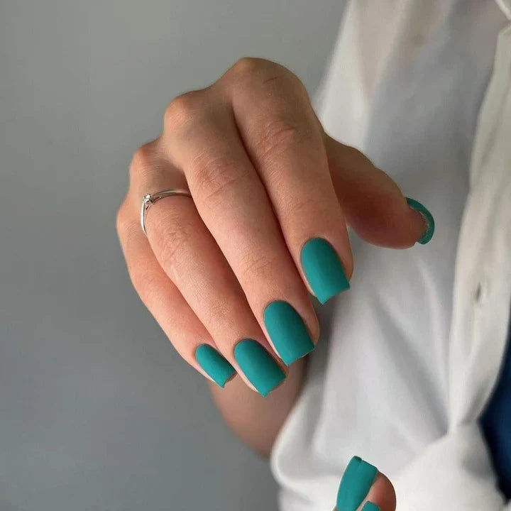 Akzentz Luxio Myth gel polish shown on manicured nails