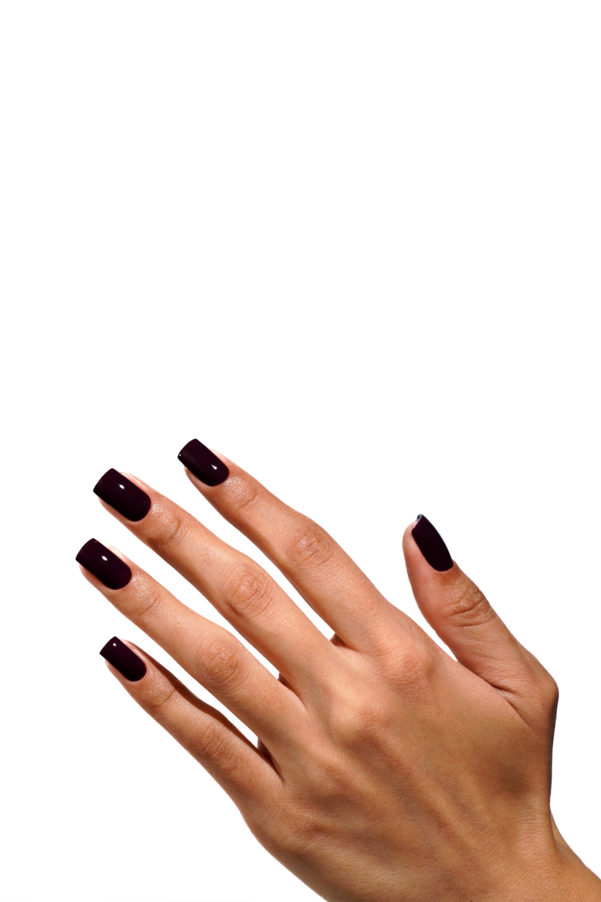 Manicure with Akzentz Luxio Poison deep violet gel