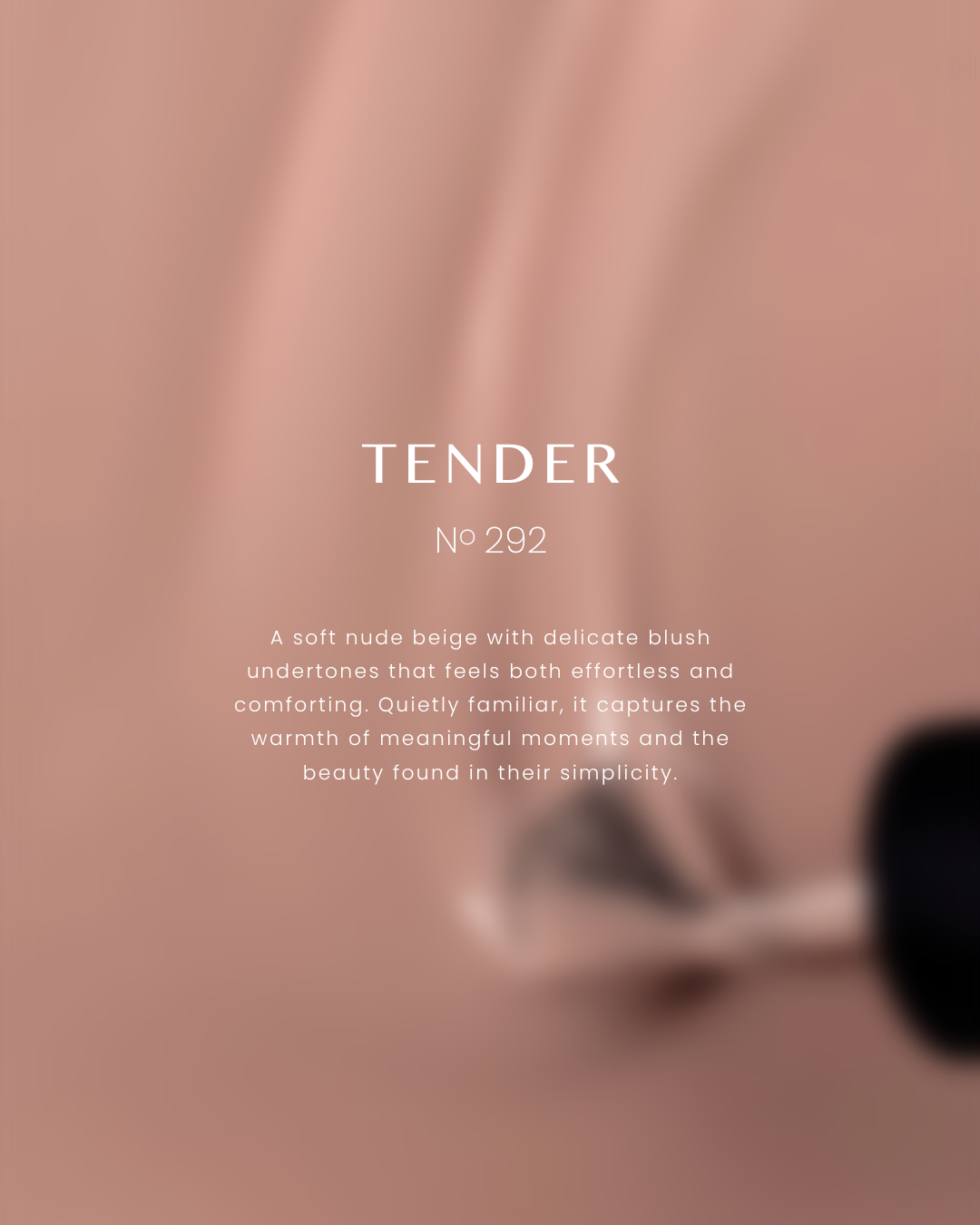 Akzentz Luxio Tender No. 292 shade description card