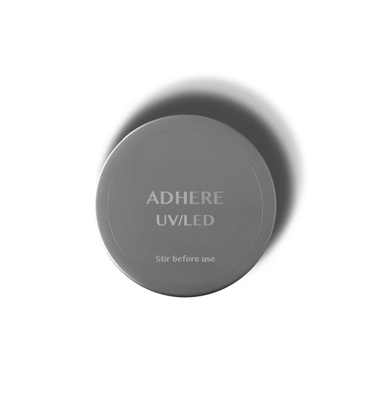 Adhere (Base Coat) labeled jar lid