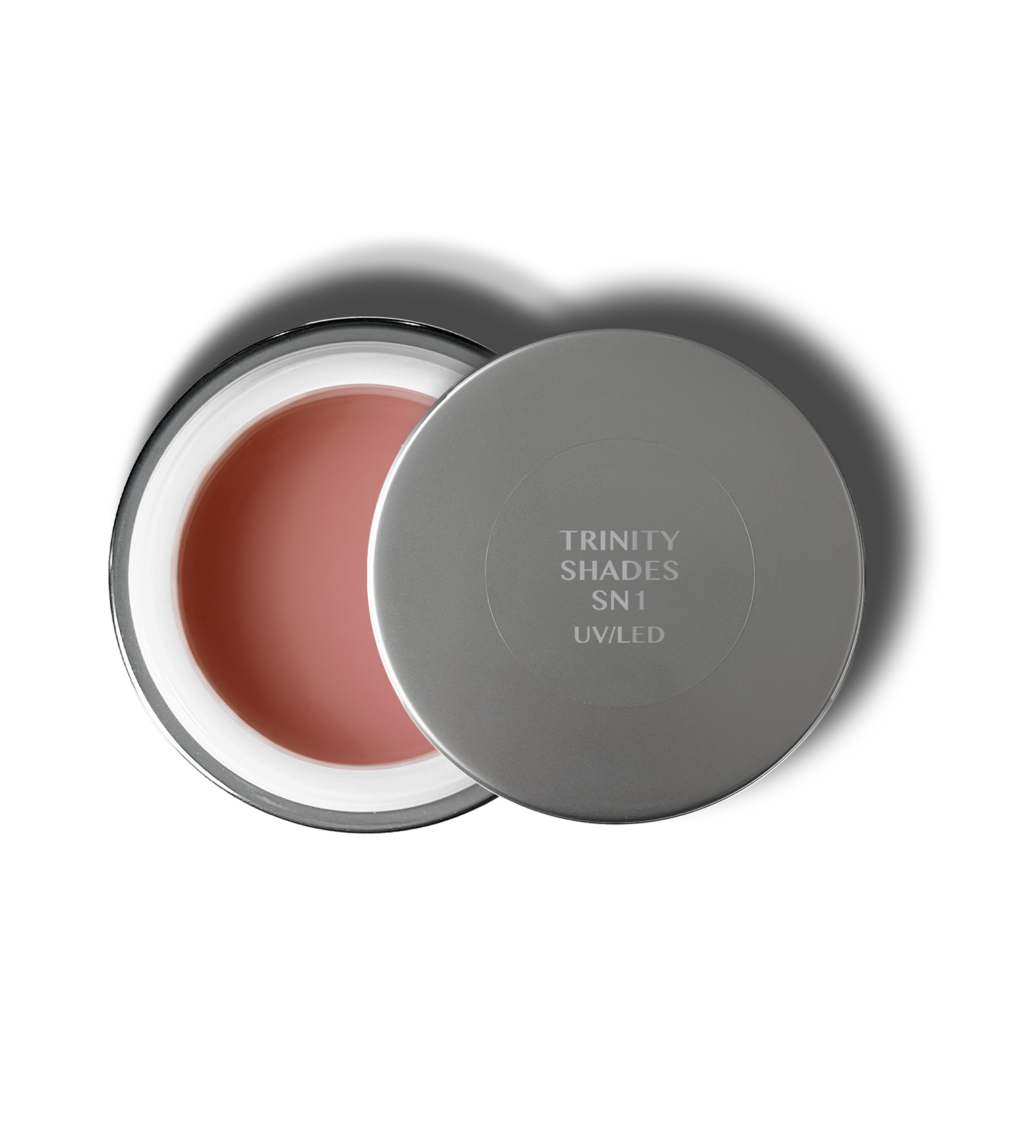 Trinity Shades SN1 open gel jar with matching labeled lid