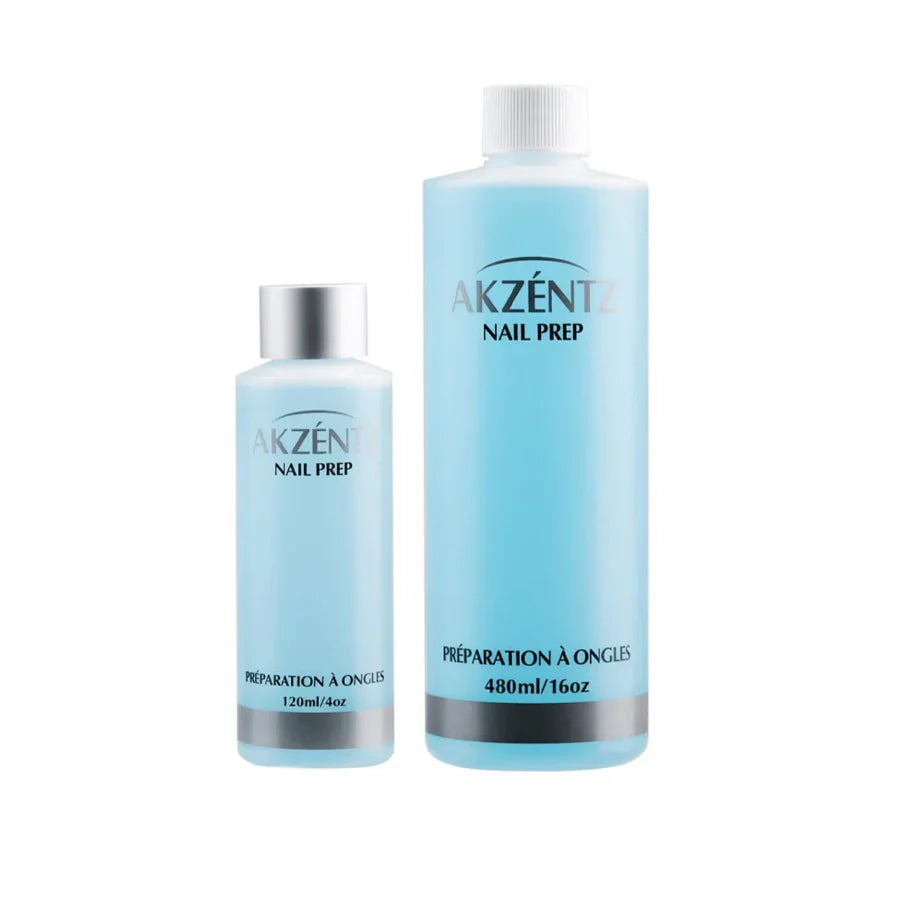 Akzentz Nail Prep 480ml bottle with smaller bottle