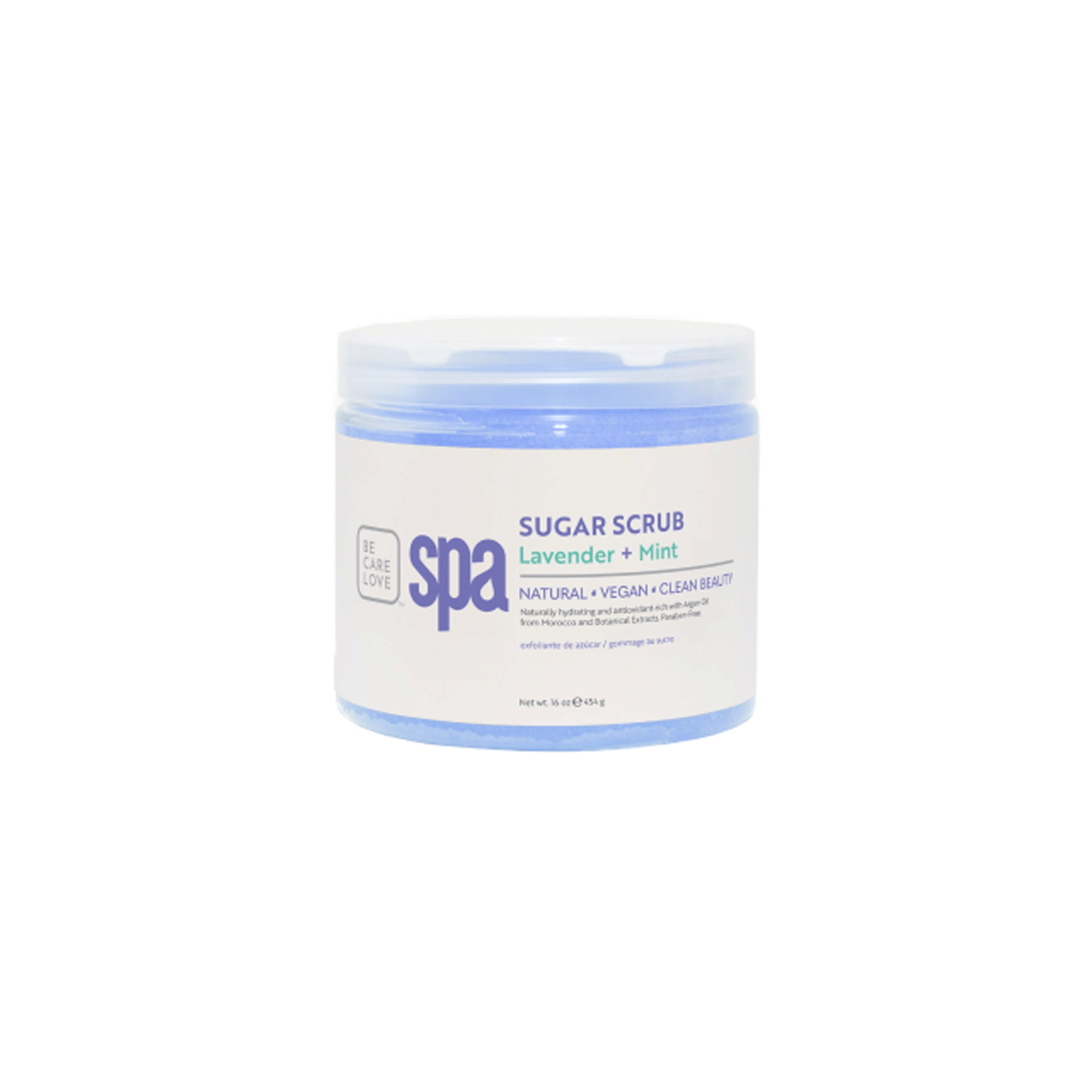 BCL Lavender & Mint Sugar Scrub 16 oz sugar scrub container