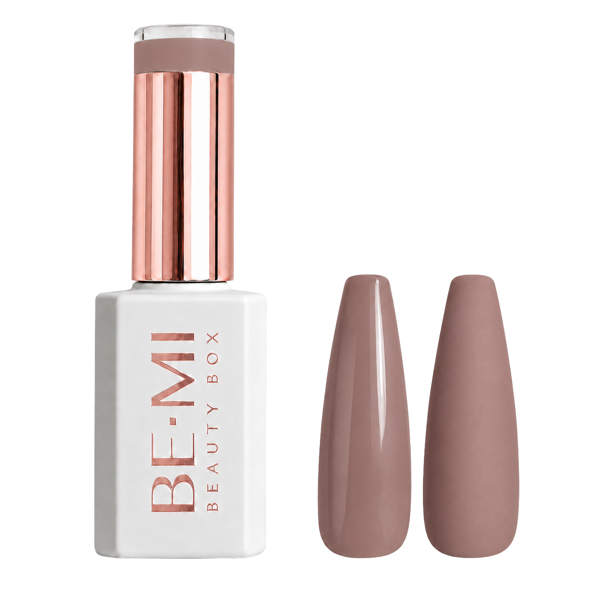 BEMI Beauty Box Creami Nudity N06 15ml gel polish bottle and colour swatches