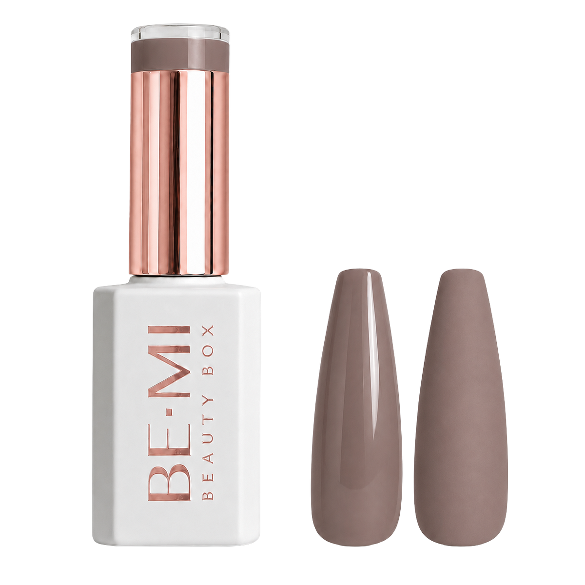 BEMI Beauty Box Creami Nudity N08 15ml gel polish bottle and colour swatches