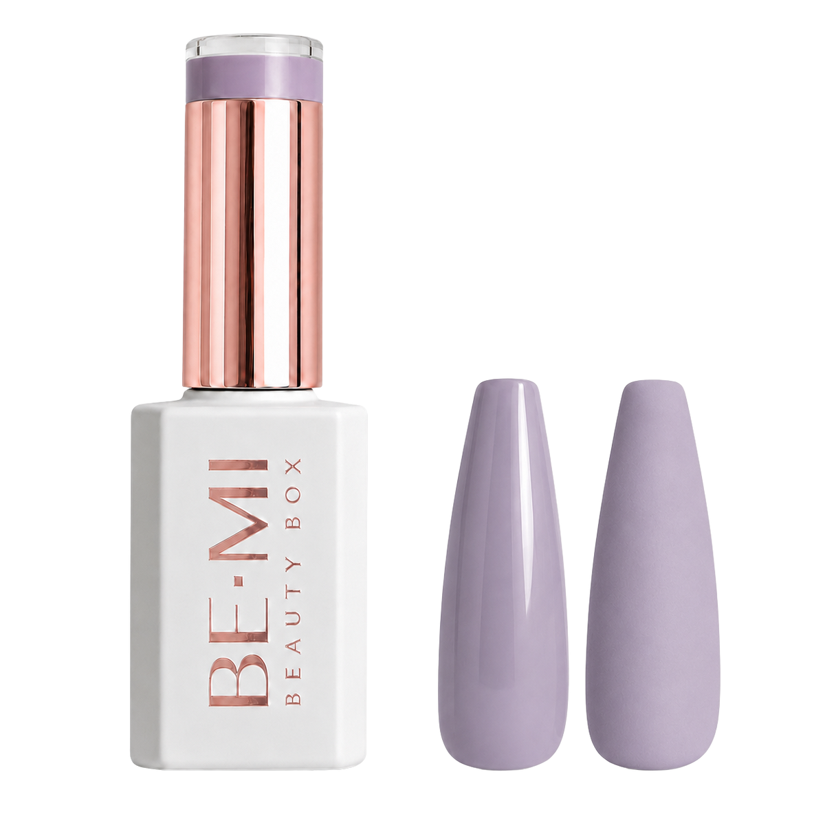 BEMI Beauty Box Creami Wanderlust P02 15ml gel polish bottle and colour swatches