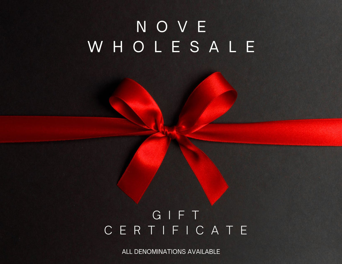 Nove Gift Certificate gift certificate graphic with red bow