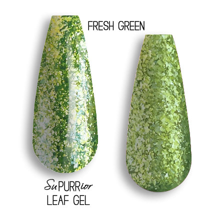 Phat Kat Leaf Gel Fresh Green 10ml leaf gel polish color swatches