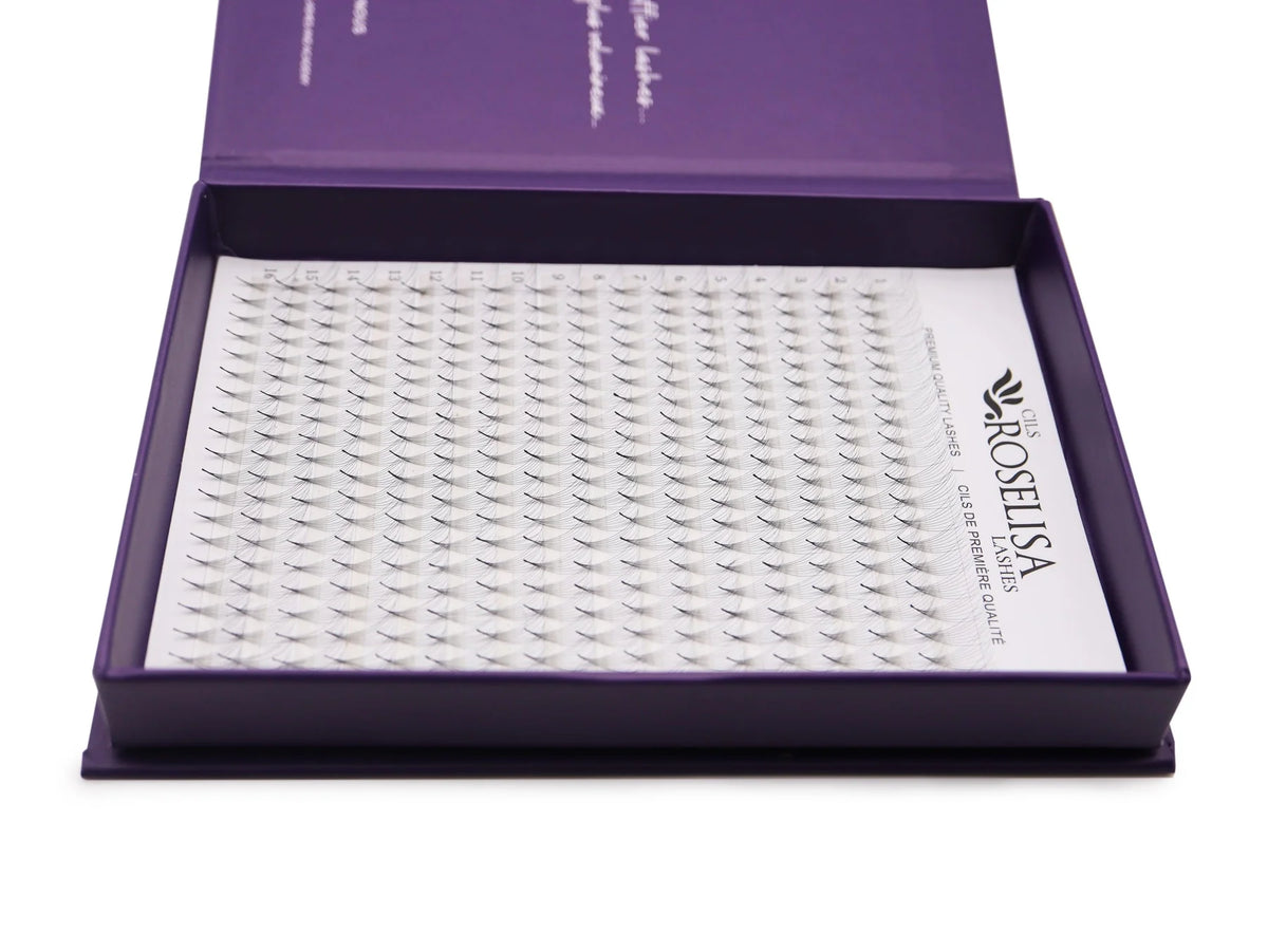 Roselisa - Promade Volume Fans - C-Curl - 8D x 13mm open lash tray