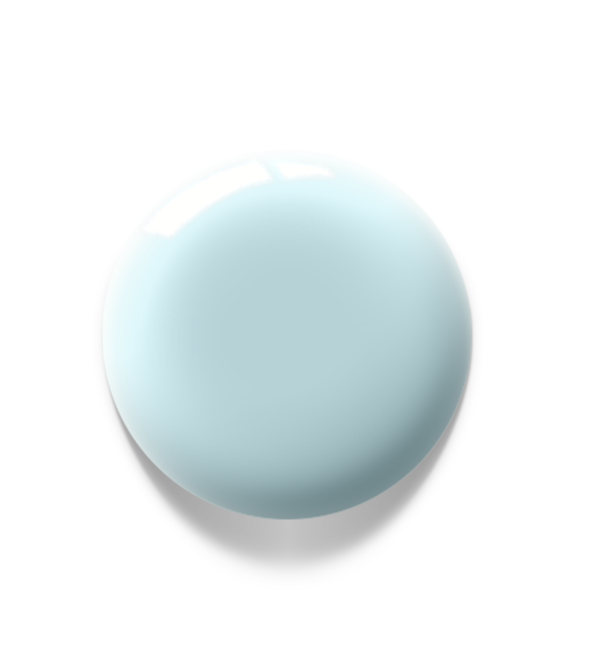 Akzentz Luxio Calm large round gel color swatch