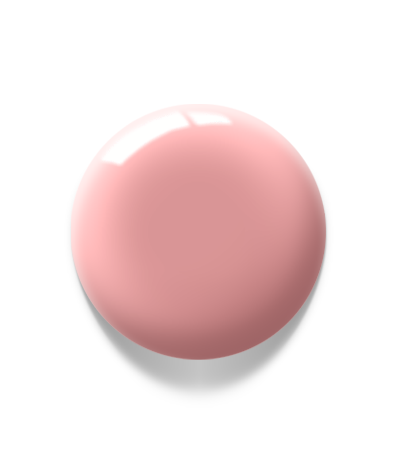 Akzentz Luxio Flawless large round gel color swatch