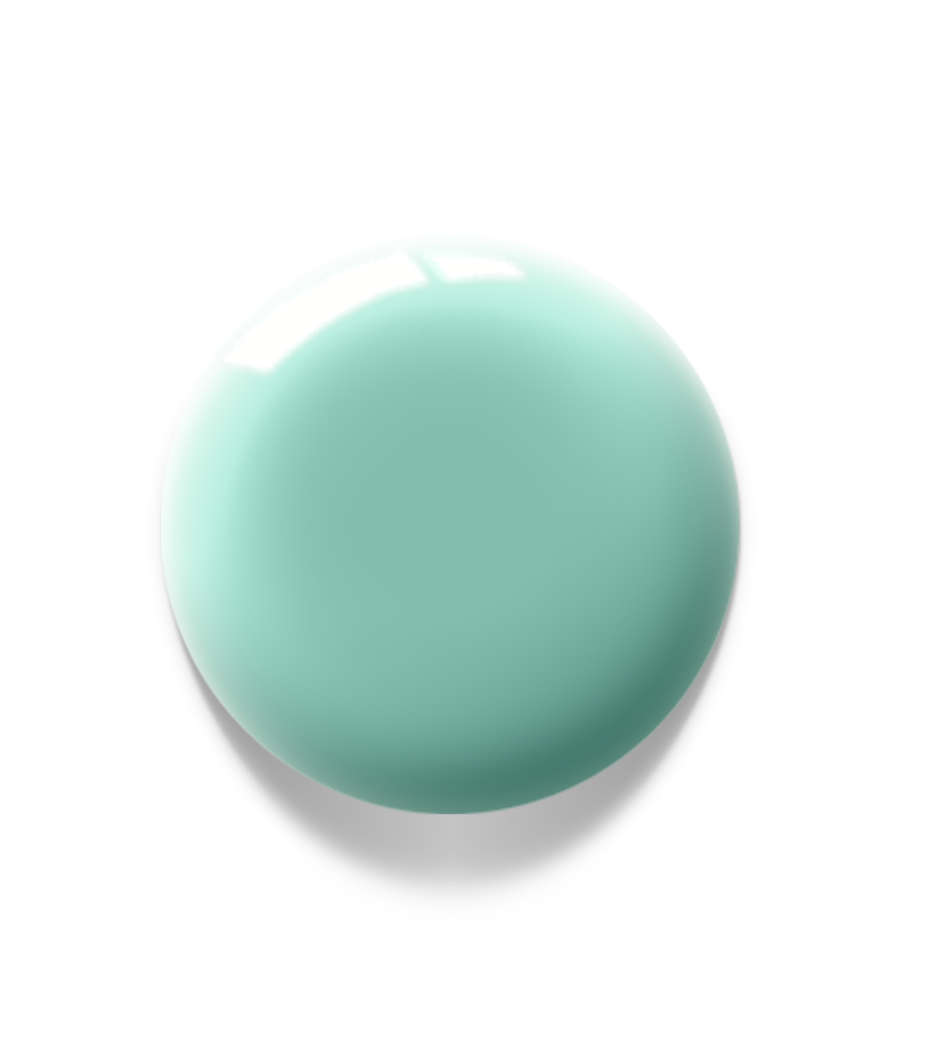 Akzentz Luxio Tiffany large round gel color swatch