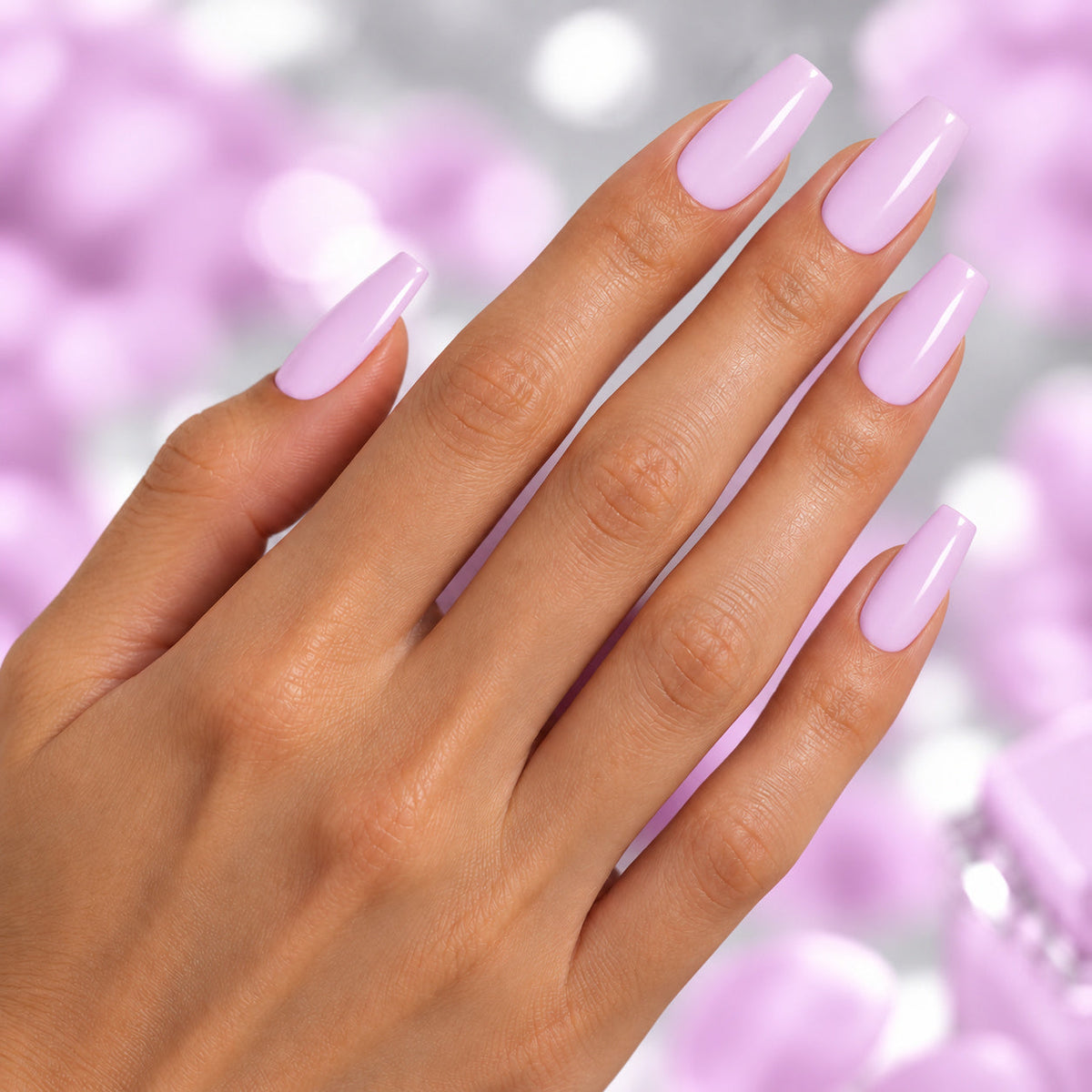BEMI Creami Sonnet O01 nails in a color photo.