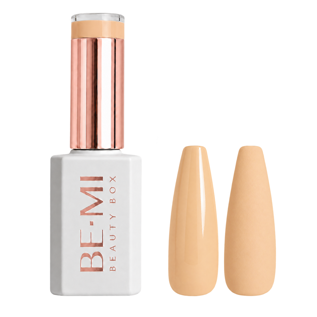 BEMI Creami Sundrop P03 soft apricot peach gel polish bottle.
