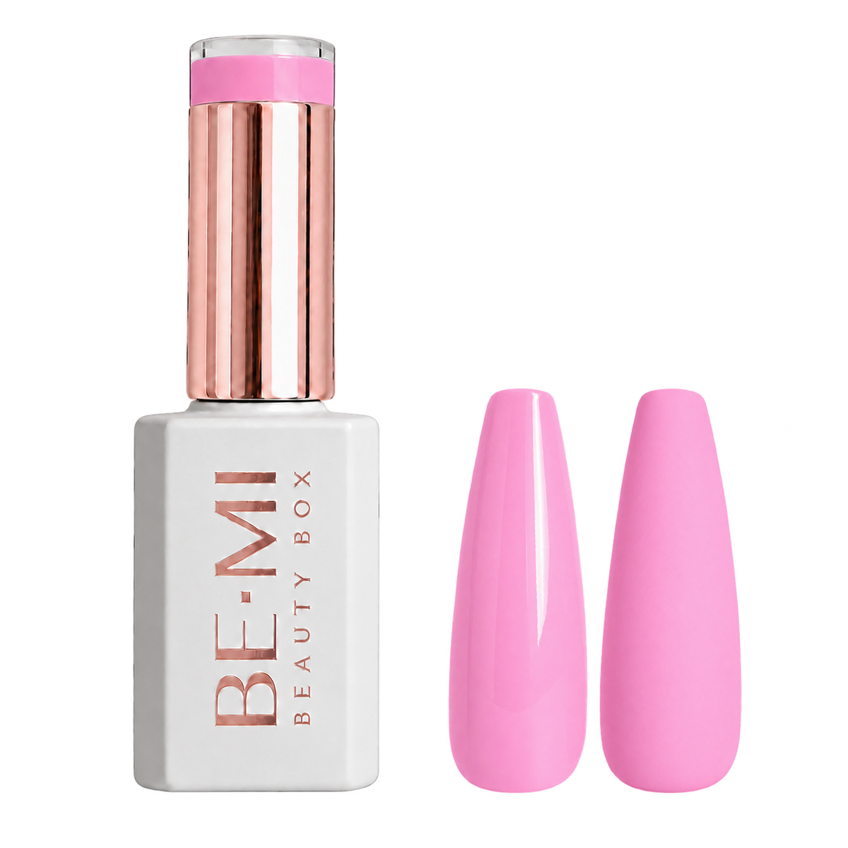 BEMI Creami Swoon O03 candy rose pink gel polish bottle.