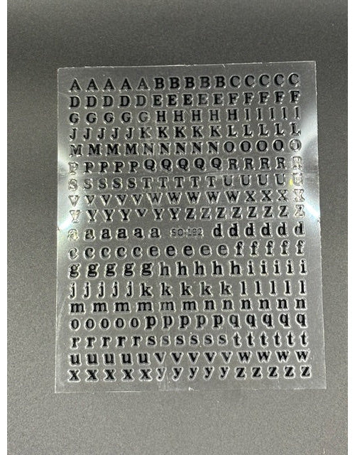 Coconoir Beauty Nail Decal Letters Black nail decal sheet