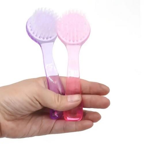 Nove Nail Scrub Brush (With Cap) 1pc Pink nail scrub brush product view 3
