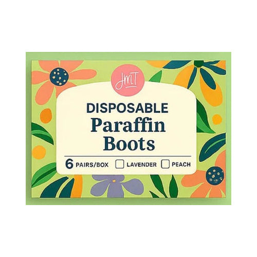 JMT Paraffin Booties Peach 6pk disposable paraffin booties package