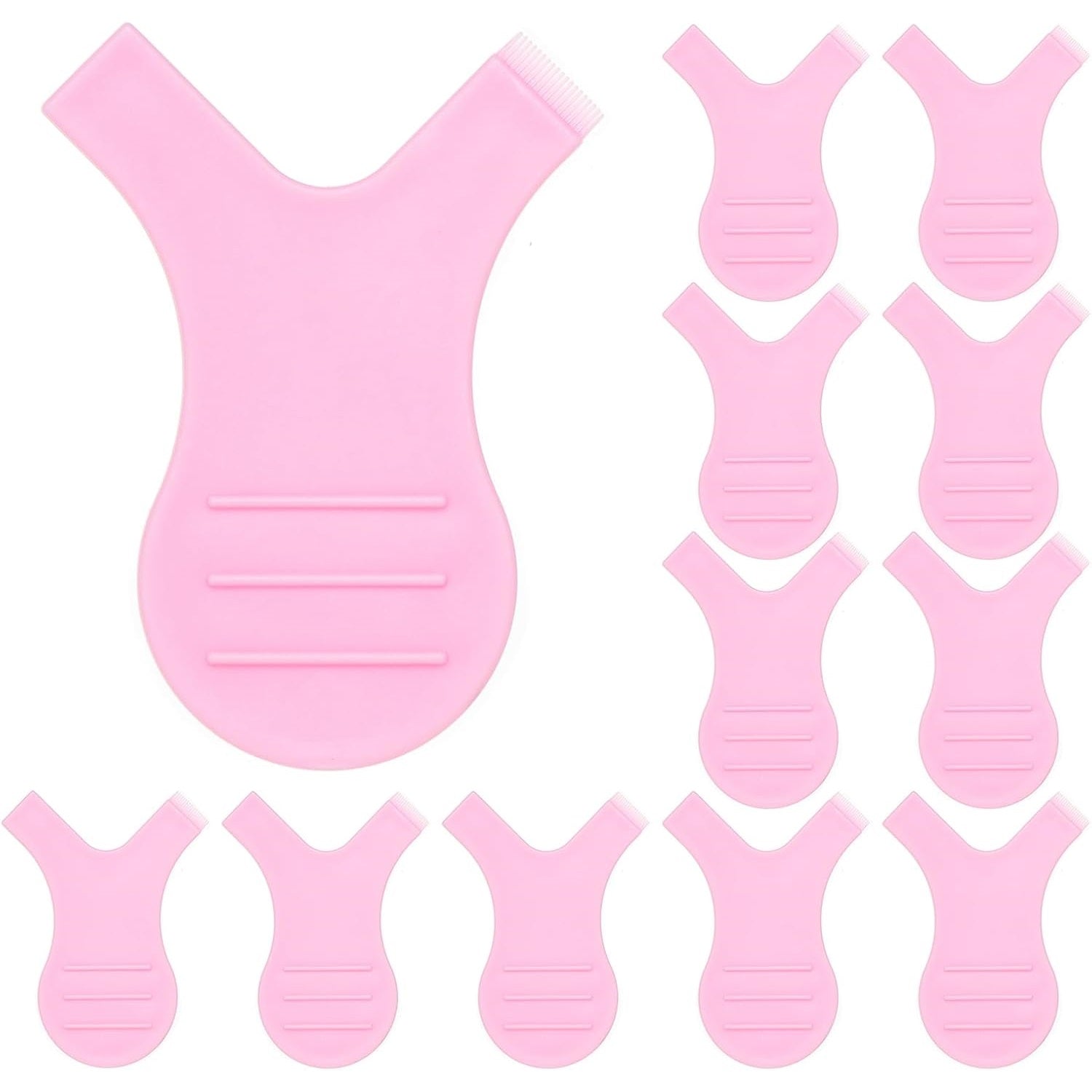 Nove pink lash lift Y-brushes 10 pack