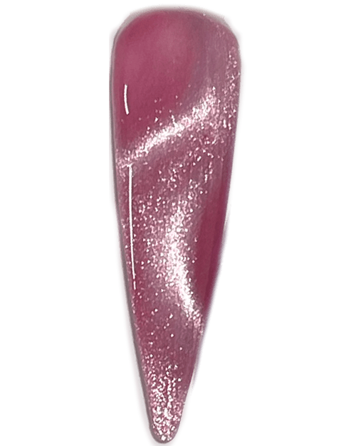 Profiles Cat Eye Delights Gel Pink Sugar cat eye gel polish nail swatch