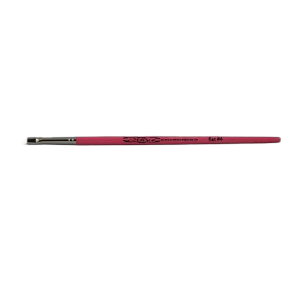 Nove White Synthetic Brush #4 thin synthetic nail brush