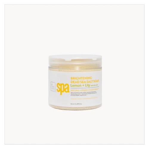 BCL Lemon & Lily Sea Salt Soak 16 oz sea salt soak container