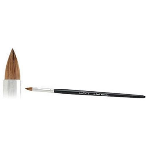Akzentz Oval Cat Tongue Kolinsky Brush #6 with pointed bristle tip