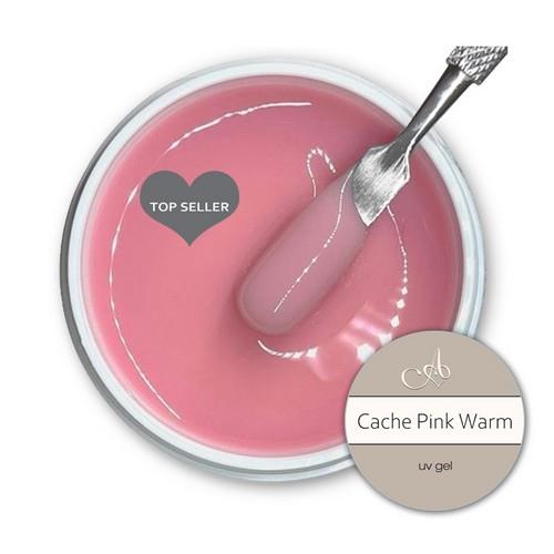 Amore Ultima Cache Pink Warm Gel 15ml professional gel nail product jar