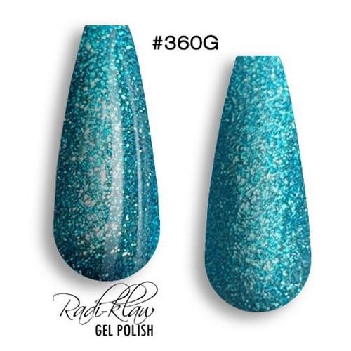 Phat Kat Gel Polish Medium Blue Glitter #360 10ml glitter gel polish swatches