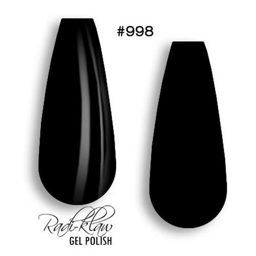 Phat Kat Gel Polish Black #998 10ml gel polish color swatches