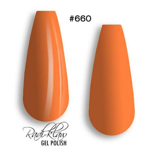 Phat Kat Gel Polish Bright Medium Orange #660 10ml gel polish color swatches