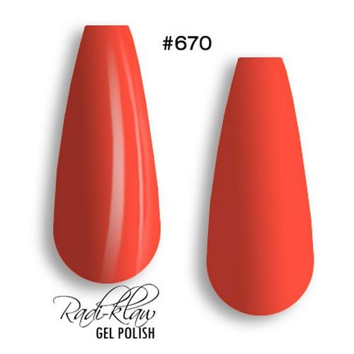 Phat Kat Gel Polish Bright Dark Orange #670 10ml gel polish color swatches