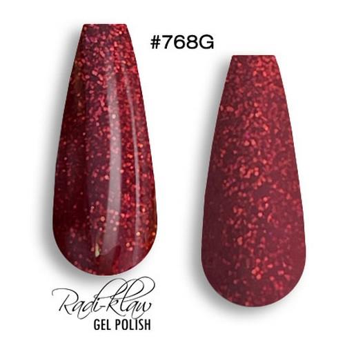 Phat Kat Gel Polish Glitter Red #768G 10ml glitter gel polish swatches