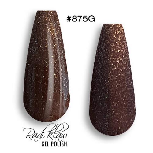 Phat Kat Gel Polish Glitter Brown #875G glitter gel polish swatches