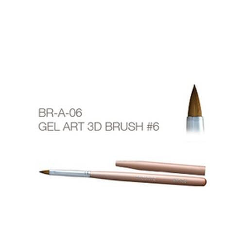 Akzentz 3D Gel Art Brush #6 with pointed bristle tip