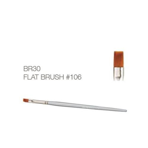 Akzentz Flat Gel Brush #106 with squared bristle tip