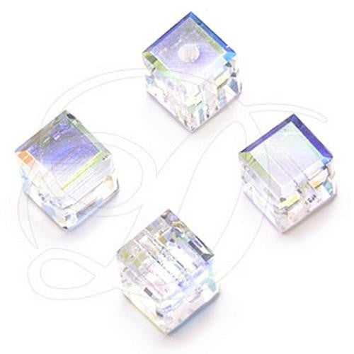 Nove Swarovski Crystals Crystal AB Cube clear cube Swarovski nail crystals