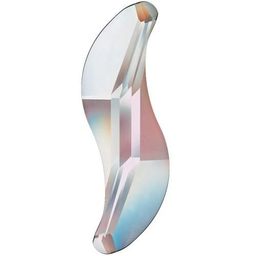 Nove Swarovski Crystals Crystal AB Wave 12pk curved wave Swarovski nail crystal