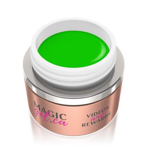 Magic Color Gel Neon Lime #10 color gel jar and swatch