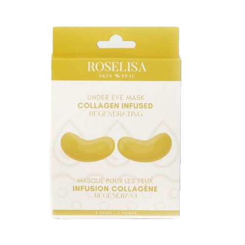 Roselisa Collagen Infused Regenerating Eye Patch 3 Pair packaging with mask product
