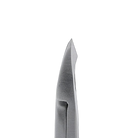 Side profile close-up of the manually sharpened 3mm jaw on the Staleks Smart 10 cuticle nipper.