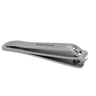 Metallic nail clipper on a white background