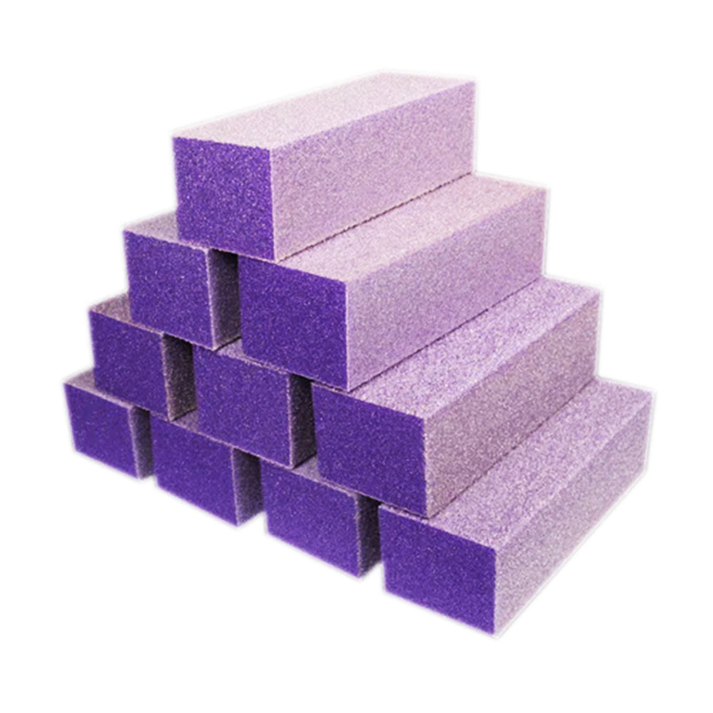 Dixon Purple Buffing Block 100/180 Grit 10 Pack nail buffing block
